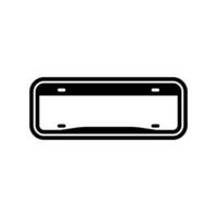 blank license plate icon vector design templates