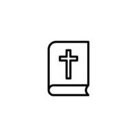 Biblia icono vector diseño plantillas