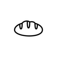 un pan icono diseño vector plantillas