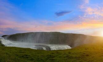Reykjavik, tour to scenic Gullfoss Falls, a part of Iceland Golden Circle travel destination photo