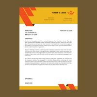 Professional corporate business letterhead vector template. Simple and clean print ready design.