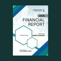 empresa anual financiero reporte diseño modelo vector