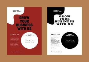 Creative modern corporate business flyer, company flyer or digital  marketing flyer suitable for brochure cover or poster template design. vector