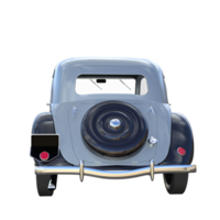 retro auto geïsoleerd 3d png