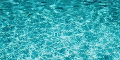 Water in swimming pool. Clear pool water background. Generative AI photo