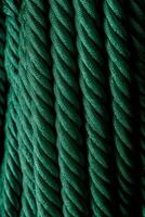 Green rope texture background. Backdrop made with ropes. Generative AI photo