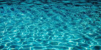 Water in swimming pool. Clear pool water background. Generative AI photo