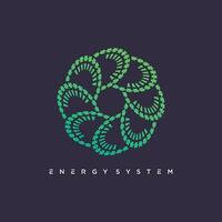 Modern energy design vector with creative element concept