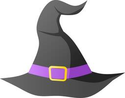 Witch hat icon vector for happy Halloween event. Witch hat icon that can be used as symbol, sign or decoration. Witch hat icon graphic resource for Halloween theme vector design