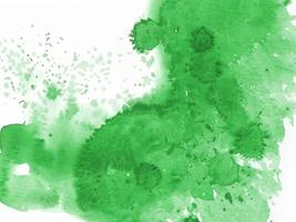 Watercolor abstract green stain photo