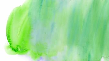 Watercolor abstract green stain photo