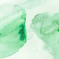 Watercolor abstract green stain photo