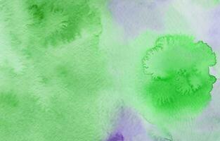 Watercolor abstract green stain photo