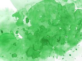 Watercolor abstract green stain photo