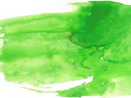 Watercolor abstract green stain photo