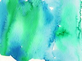 Watercolor abstract green stain photo