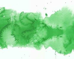 Watercolor abstract green stain photo