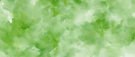 Watercolor abstract green stain photo