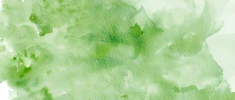 Watercolor abstract green stain photo