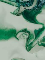 Watercolor abstract green stain photo