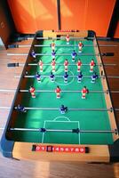 table soccer game. no people photo