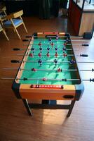 table soccer game. no people photo