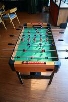 table soccer game. no people photo