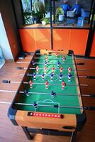 table soccer game. no people photo