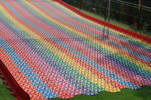 Playing Rainbow Slide photo