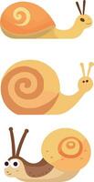 snails, white background , isolated , illustration minimal clipart vector style