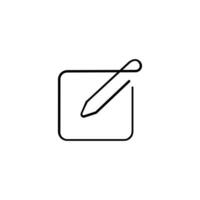 Writing Line Style Icon Design vector