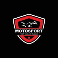 motosport logo icono vector ilustración diseño