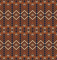 Aztec kilim traditional geometric pattern. Embroidery geometric floral shape seamless pattern. Colorful ethnic pixel pattern use for fabric, textile, home decoration elements, upholstery, etc. vector