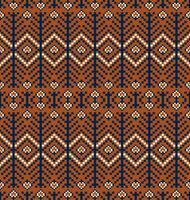 Aztec kilim traditional geometric pattern. Embroidery geometric floral shape seamless pattern. Colorful ethnic pixel pattern use for fabric, textile, home decoration elements, upholstery, etc. vector