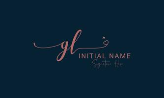 GL, LG, G and L Initial Letter Luxury Premium Logo. vector