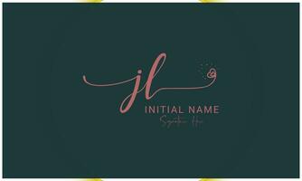 jl, lj, j and l Initial Letter Luxury Premium Logo. vector