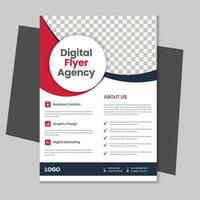 Unique corporate vector flyer and a4 brochure template design