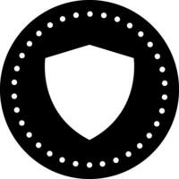 solid icon for secure vector