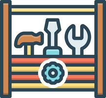 color icon for toolkit vector