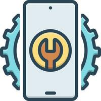 color icon for functional vector