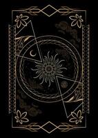 Magical Celestial Interstellar Frame Illustration vector