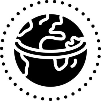 solid icon for longitude vector