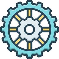 color icon for circular vector