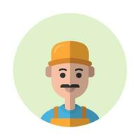 Worker avatar vector ilustration