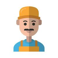 Worker avatar vector ilustration