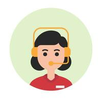 Customer care avatar vector ilustration