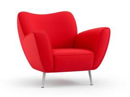 Ai Generative Beautiful chair new stylish color full isolated on a white background photo