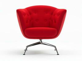 Ai Generative Beautiful chair new stylish color full isolated on a white background photo