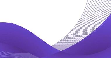 abstract purple wave background with copy space area vector