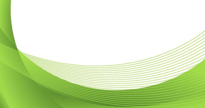 abstract green bio curve background for business with copy space area vector